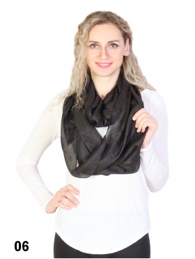 Solid Colour Loop Fashion Scarf